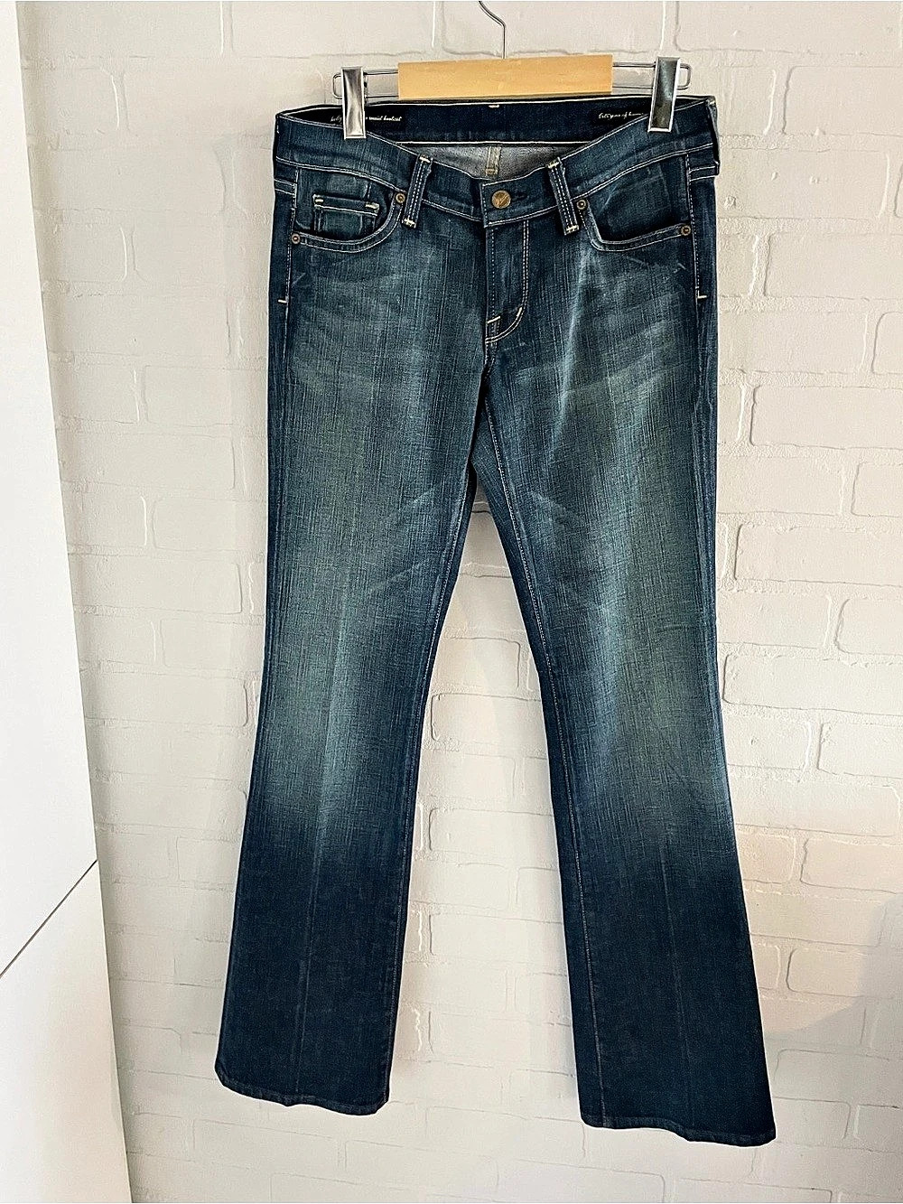 Citizens of Humanity Kelly Low Waist Bootcut Jeans Blue Waist Sz 28